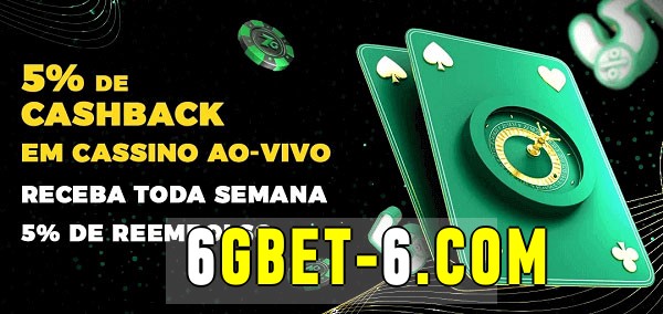Promoções do cassino ao Vivo 6gbet 